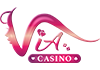 Logo VIA — vendor kasino live account center-merah resmi OVO99